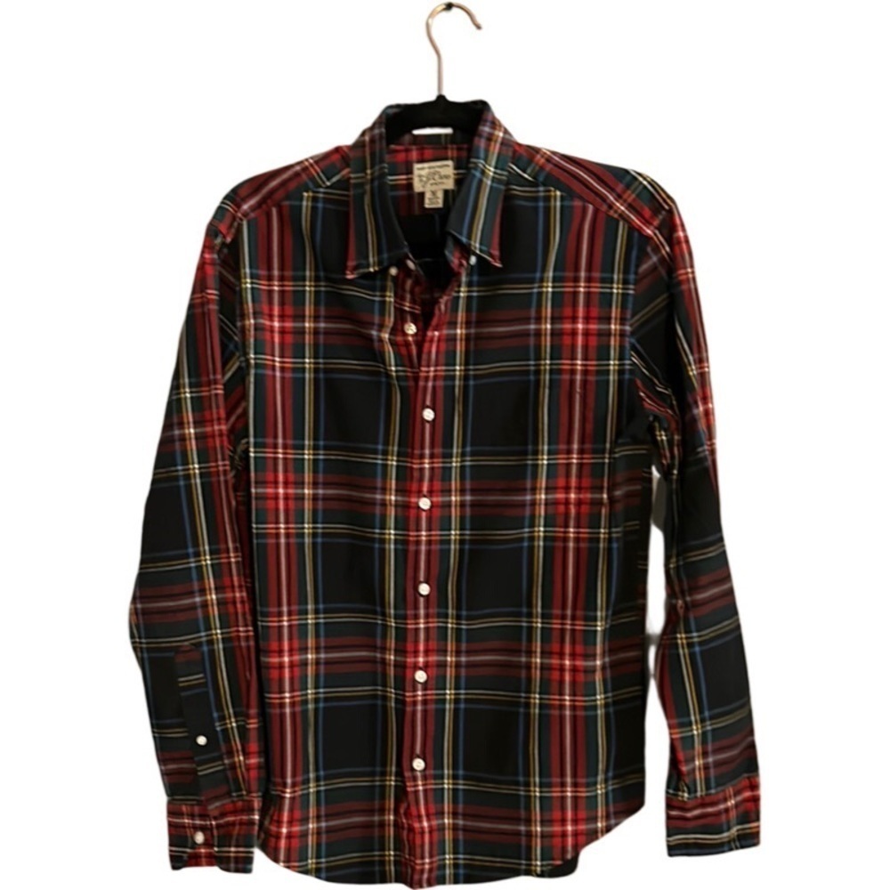 J. Crew Secret Wash organic cotton poplin shirt size medium